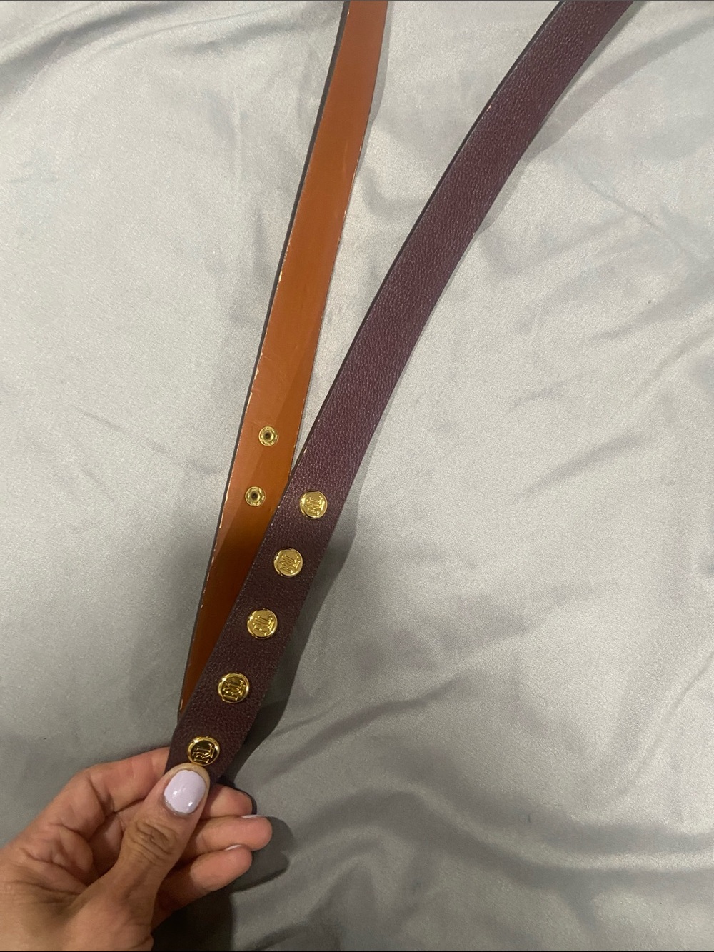 Ralph Lauren Double-Wrap Studded Leather Bracelet - Picture 3 of 4